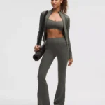 Groove Nulu High-Rise Flared Pant Regular Palm deco