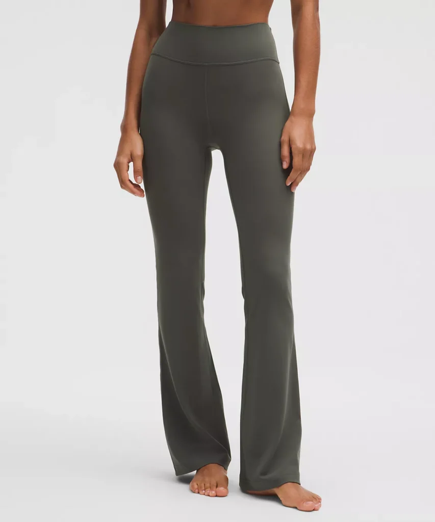 Groove Nulu High-Rise Flared Pant Regular Palm deco