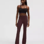 Groove Nulu High-Rise Flared Pant Regular Goodnight Plum