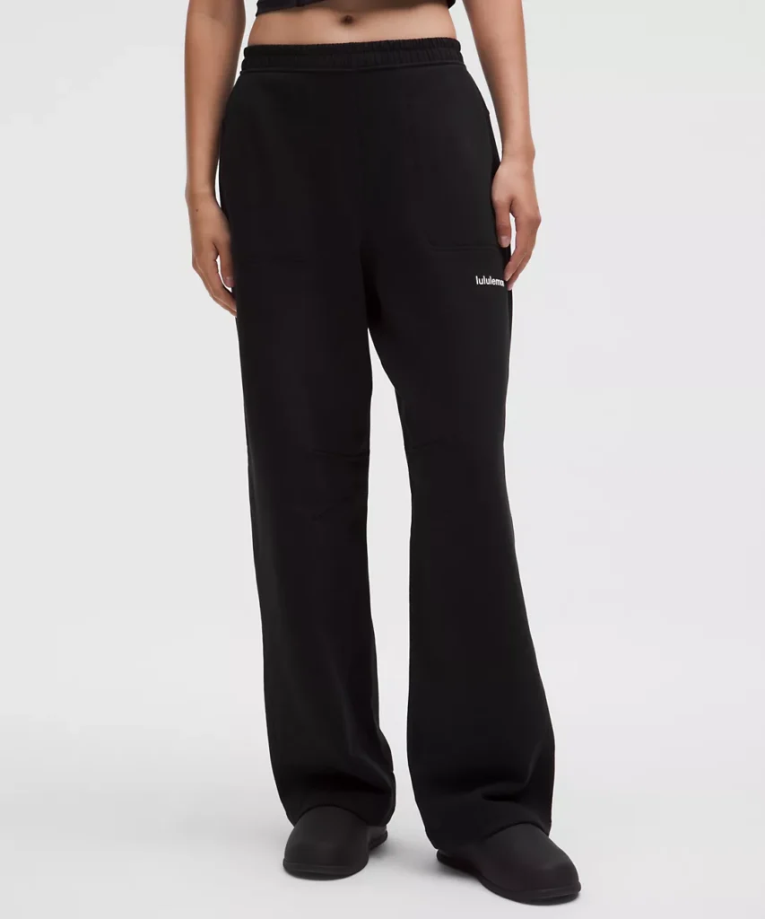 Loungeful Classic-Fit High-Rise Sweatpant Black